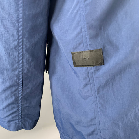 Y-3 Size M Navy Polyamide Notch Lapel Sport Coat