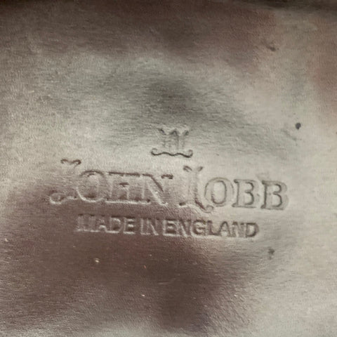 JOHN LOBB Size 10.5 97000E Brown Leather Double Monk Strap Loafers