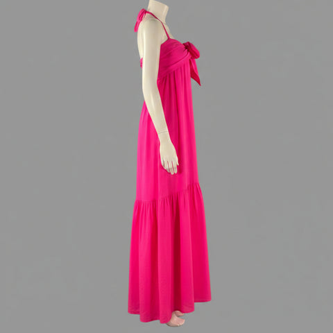 ANAAK Size S Pink Silk Strapless Dress