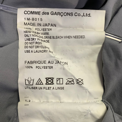 COMME des GARCONS Size XL Grey Distressed Polyester One pocket Long Sleeve Shirt
