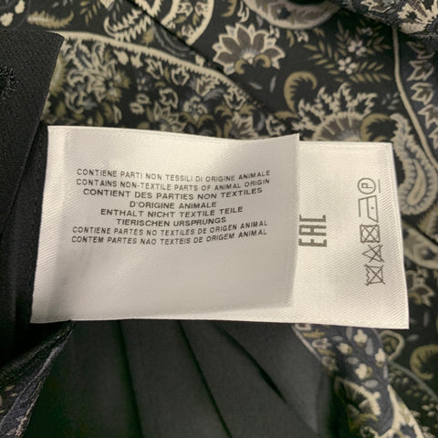 ETRO Size 42 Giacche Black Beaded Wool Notch Lapel Sport Coat