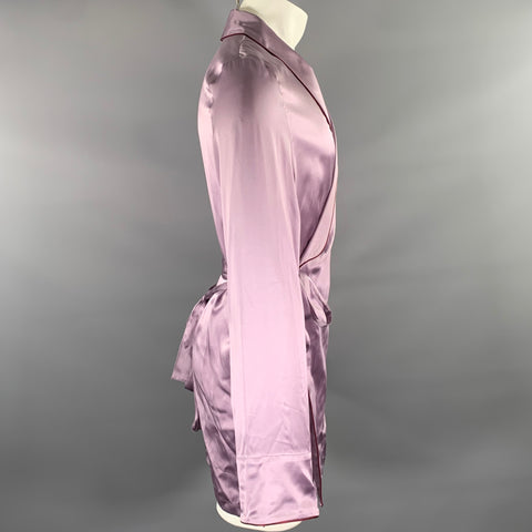 ANN DEMEULEMEESTER Size M Purple Violet Silk Robe