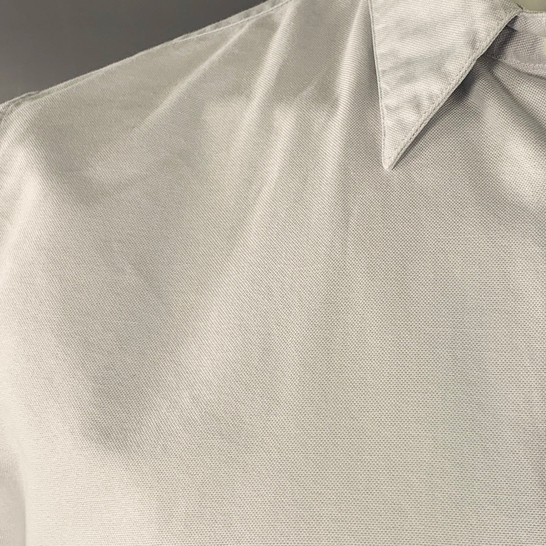 MARGARET HOWELL Size L Light Blue Cotton One Pocket Long Sleeve Shirt