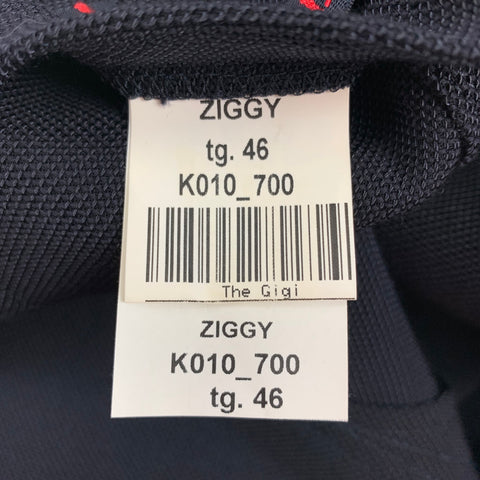 THE GIGI Taille 36 Manteau de sport à double boutonnage en mélange de coton texturé bleu marine
