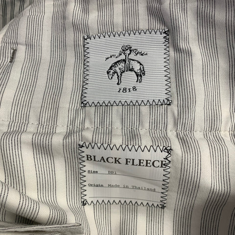 BLACK FLEECE Size 32 Grey White Plaid Wool Button Fly Dress Pants