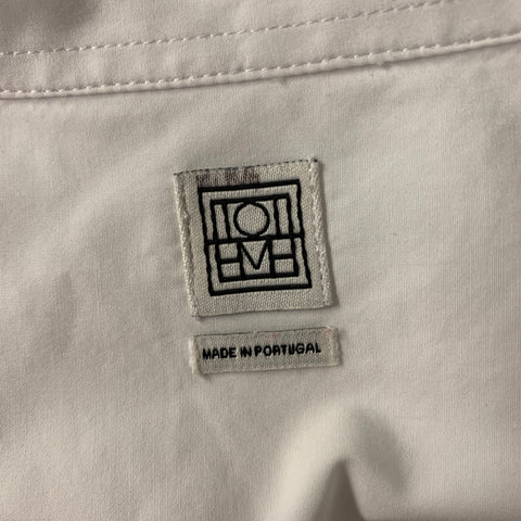 TOTEME Size 10 White Cotton Shirt