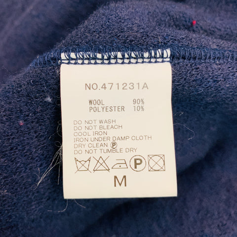 HAVER SACK Size M Navy Wool Polyester Single Breasted Jacket