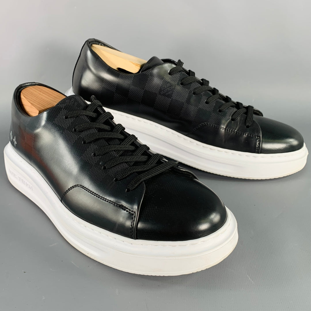 Louis Vuitton Black White Checkerboard Sneakers with clear Sole us 14 LV Trainer Sneaker - Women - Shoes | LOUIS VUITTON ® main image 3