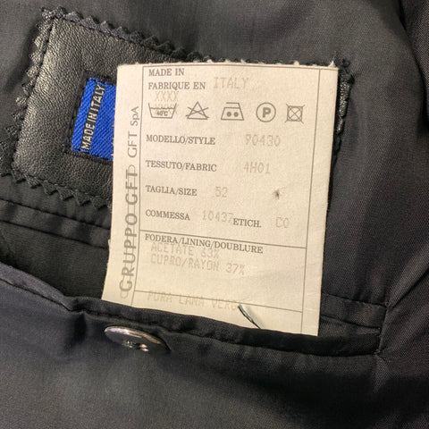 CLAUDE MONTANA Chest Size 42 Black Virgin Wool 34 30 Suit