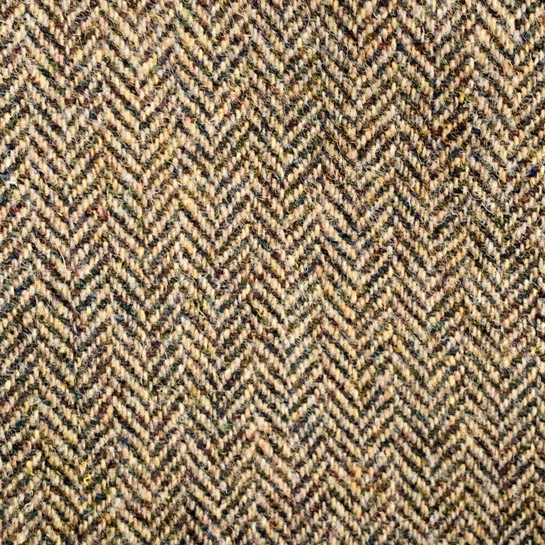 O'CONNELL'S Size 42 Long Brown Herringbone Wool Sport Coat