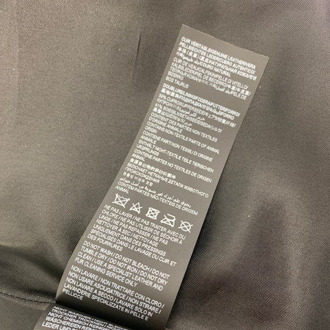 SAINT LAURENT 2022 Size 4 Silver Leather High Waist Mini Skirt