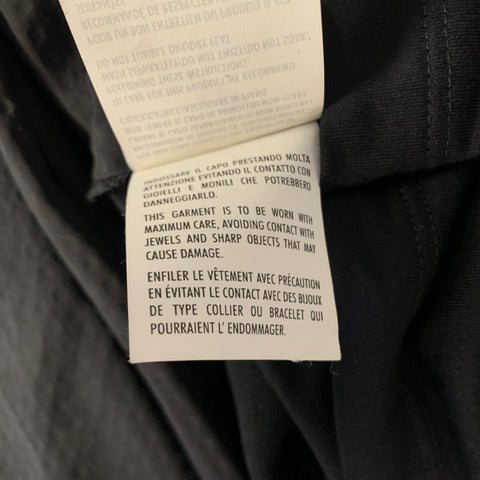 GUCCI Size One Size Black Studded Silk Crew Neck T  Shirt