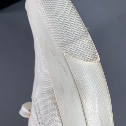 MAISON KITSUNE Size 8 White Gold Canvas High Top Sneakers