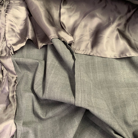 BROOKS BROTHERS Size 44 Grey Glenplaid Wool Polyester Sport Coat