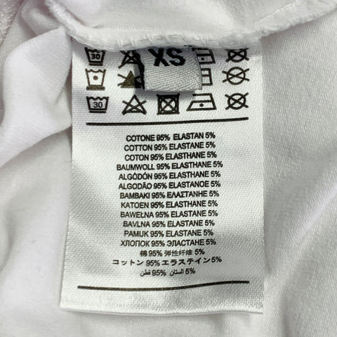 JOHN RICHMOND Size XS White Multi Color Cotton Blend David Bowie Print T-Shirt