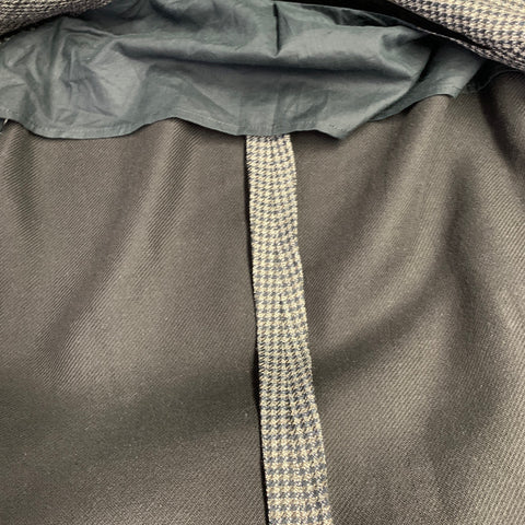 ALEXANDER MCQUEEN Size 44 Grey Black Houndstooth Cotton Blend Sport Coat