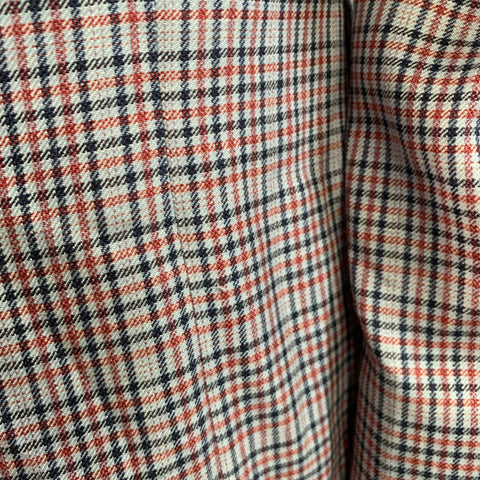 BLACK FLEECE Size 42 Regular Grey Red Black Plaid Sport Coat