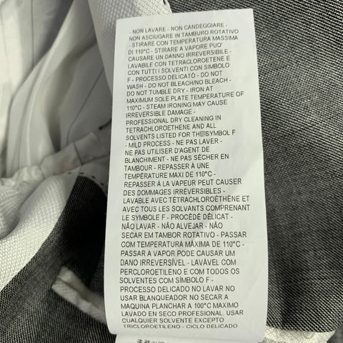 EMPORIO ARMANI Taille 36 Costume à revers en laine et soie unie gris