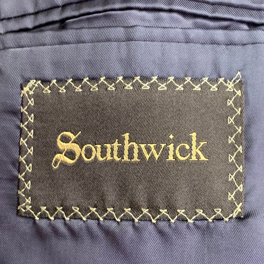 O'CONNELL'S Size 42 Long Brown Herringbone Wool Sport Coat