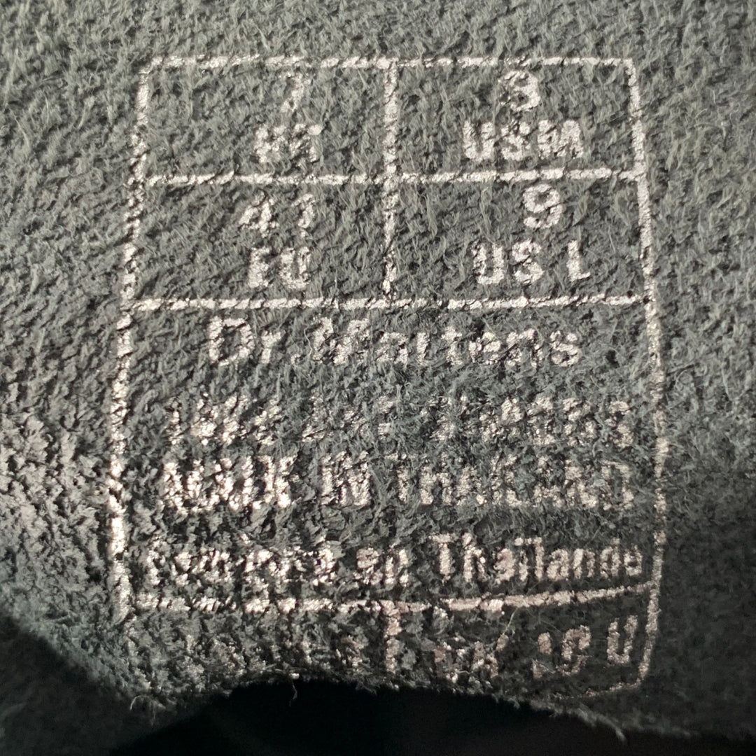 RAF SIMONS Size 9 Black Rings Leather Lace-Up Boots