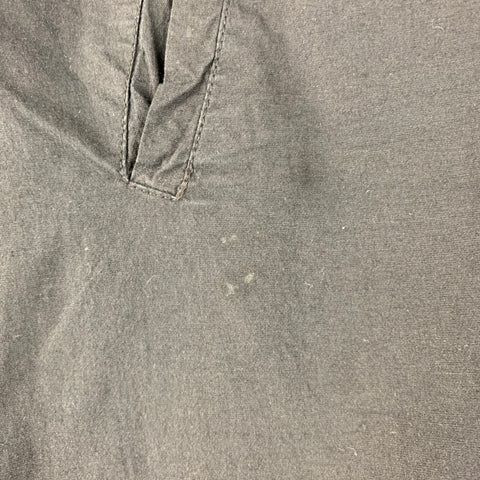 THOM KROM Size S Black Cotton Linen Drop-Crotch Casual Pants