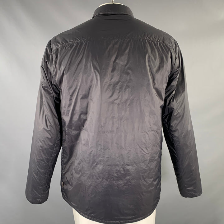 NORSE PROJECTS Size XL Black Solid Polyamide Shirt Jacket Jacket
