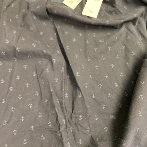 ROGUES GALLERY Size L Black Seersucker Cotton Notch Lapel Jacket