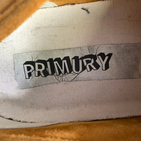 PRIMURY Size 10 Yellow Gold Solid Suede Low Top Sneakers