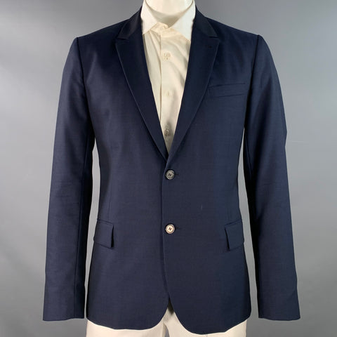 AMI by ALEXANDRE MATTIUSSI Size 44 Navy Wool Notch Lapel Sport Coat