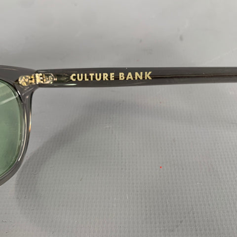 CULTURE BANK Grey Translucent Acetate Sunglasses