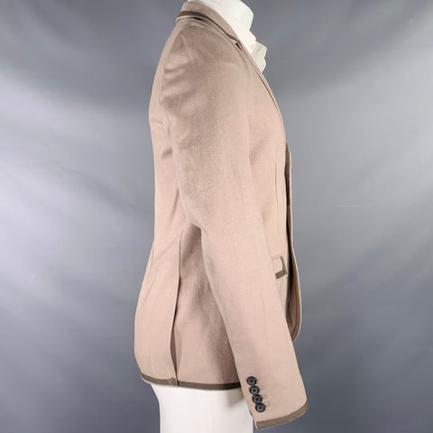 MARC by MARC JACOBS Size M Taupe Moleskin Cotton Notch Lapel Sport Coat
