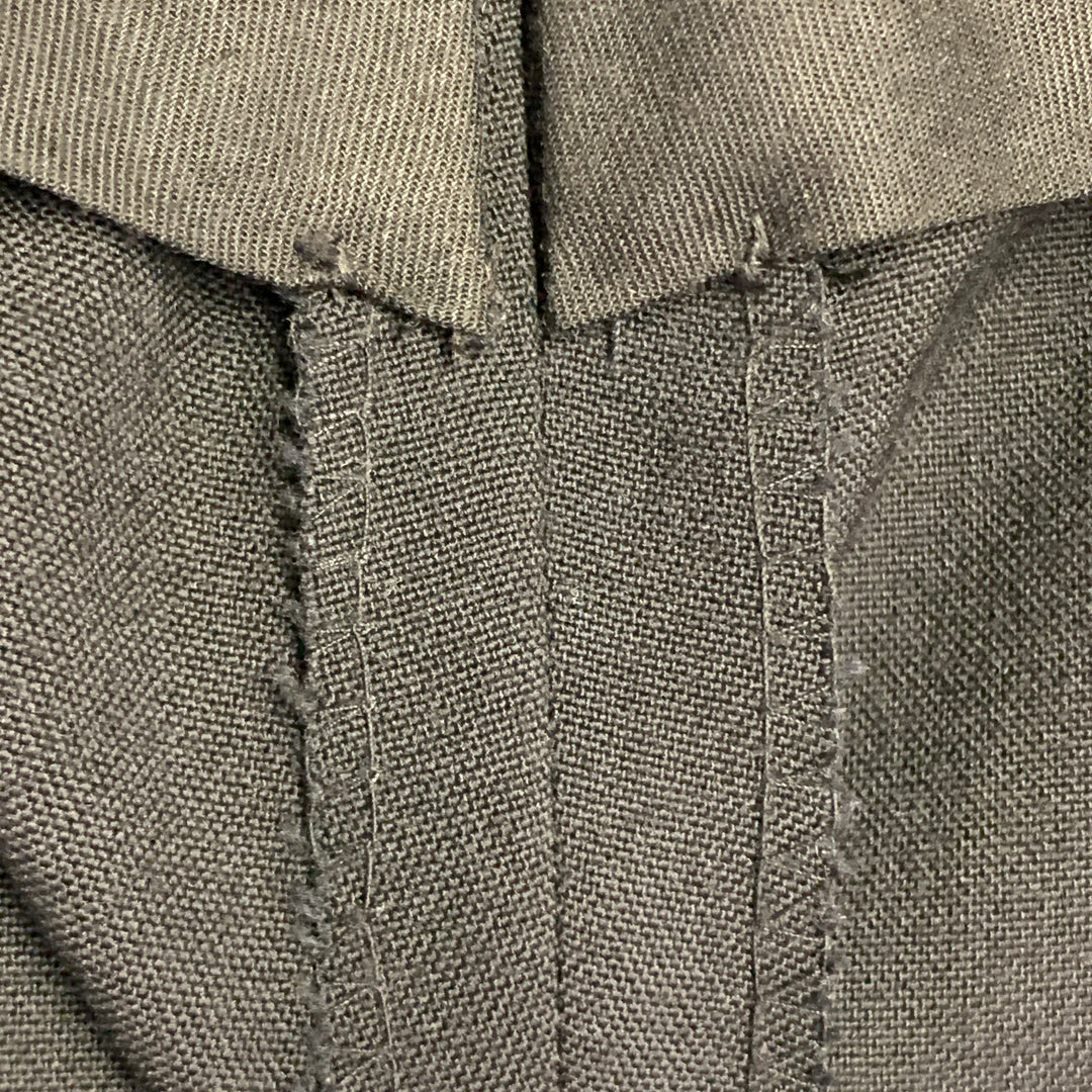 POLO by RALPH LAUREN Size 40 Regular Black Wool Peak Lapel Suit