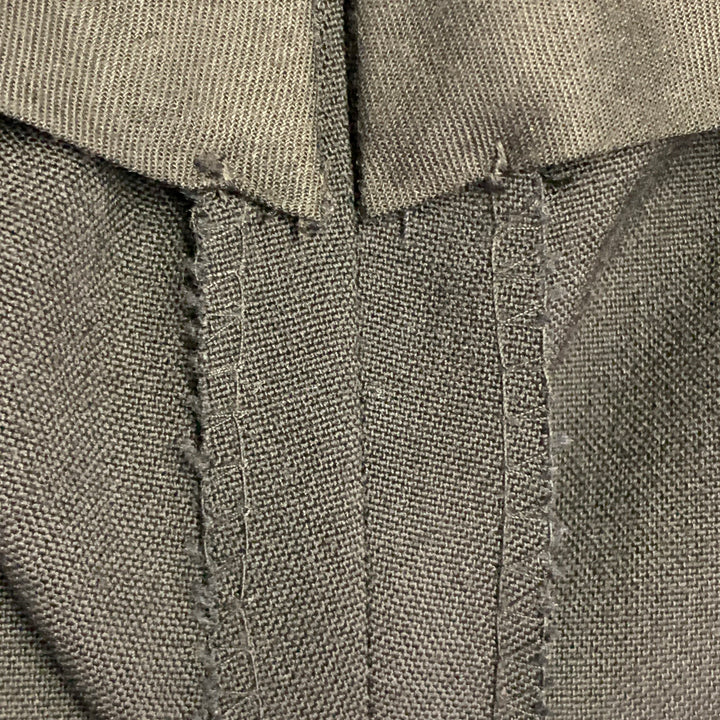 POLO by RALPH LAUREN Size 40 Regular Black Wool Peak Lapel Suit