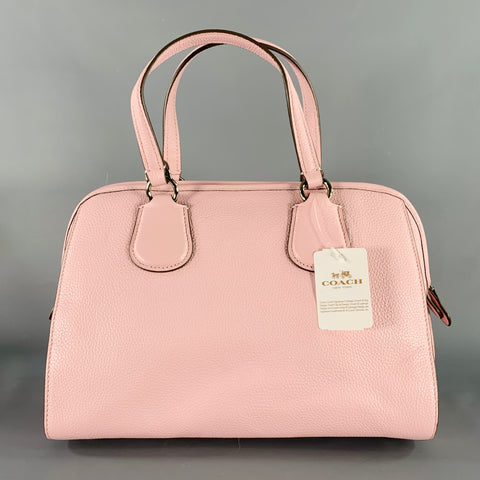 COACH Nolita Pink Pebble Grain Leather Cross Body Handbag