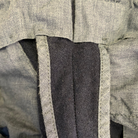 INCOTEX Size 32 Navy Wool Pleated Tapered Dress Pants