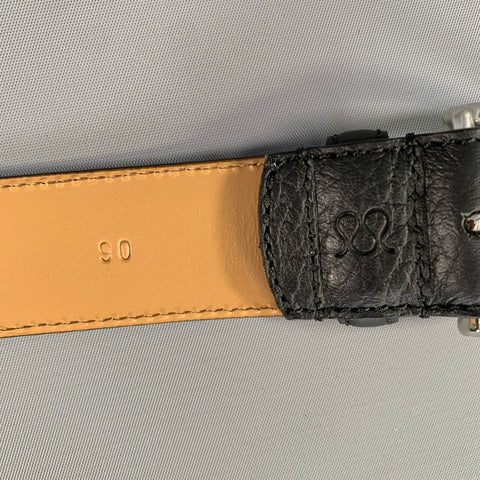 MORJAS Size 33 Black Pebble Grain Leather Belt