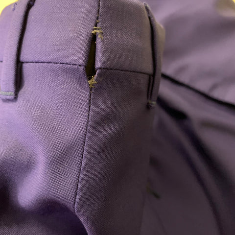 PAUL SMITH Chest Size 40 Regular Blue Royal Blue Wool  Mohair Notch Lapel Suit