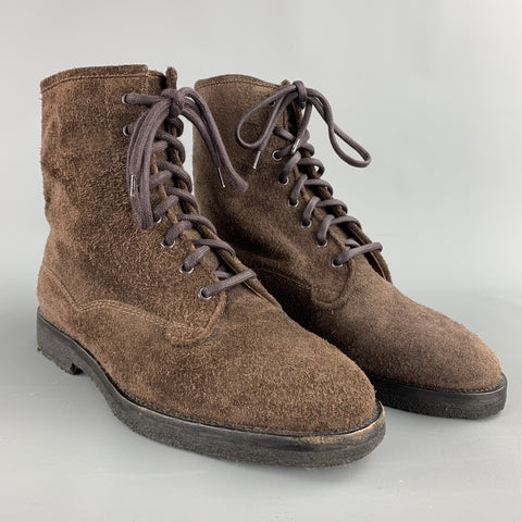 CHRISTIAN KIMBER Size 7 Brown Suede Crepe Sole Boots