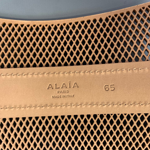 ALAIA Waist Size 25 Black Brown Diamond Leather Belt