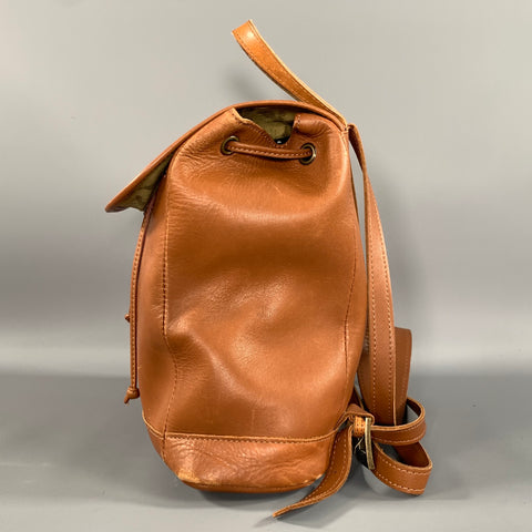L.L.BEAN Size One Size Brown Distressed Leather Backpack