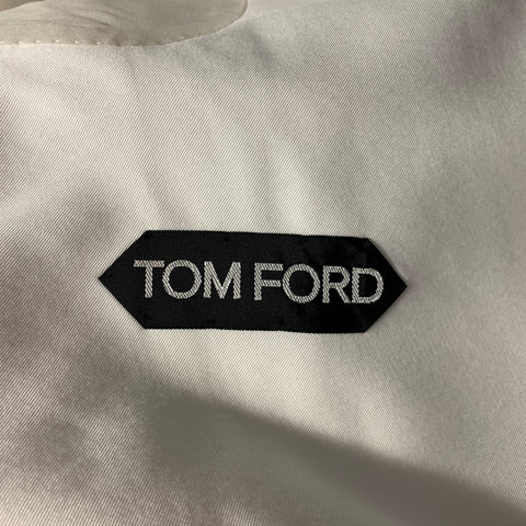 TOM FORD Size XS White Peak Lapel Double Breasted Blazer