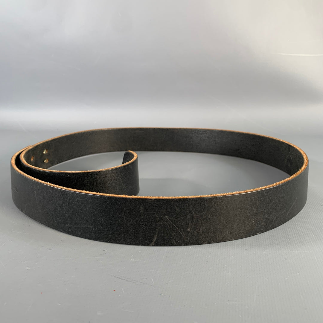 BILLY KIRK Size 32 Black Leather Claw Buckle Belt