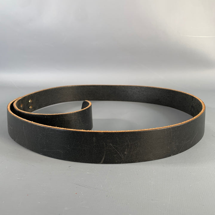 BILLY KIRK Size 32 Black Leather Claw Buckle Belt