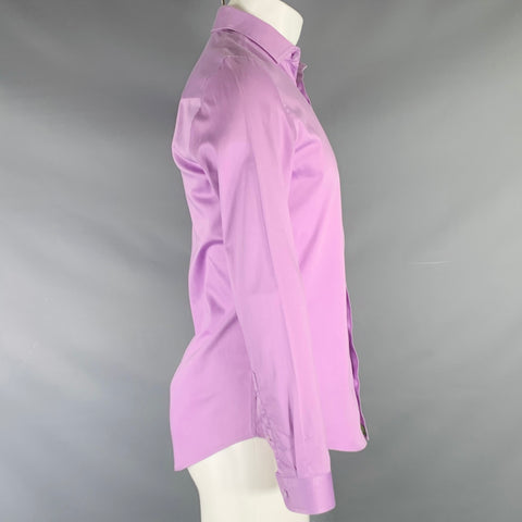 VERSACE COLLECTION Size S Purple Cotton Long Sleeve Shirt