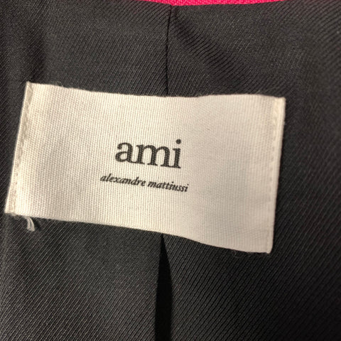 AMI by ALEXANDRE MATTIUSSI Chest Size 36 Pink Wool Notch Lapel Sport Coat