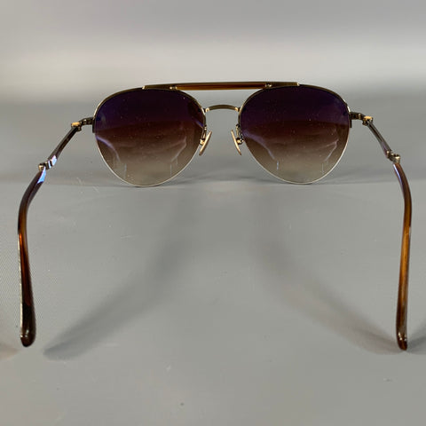 MR LEIGHT Brown Gold Sunglasses & Eyewear