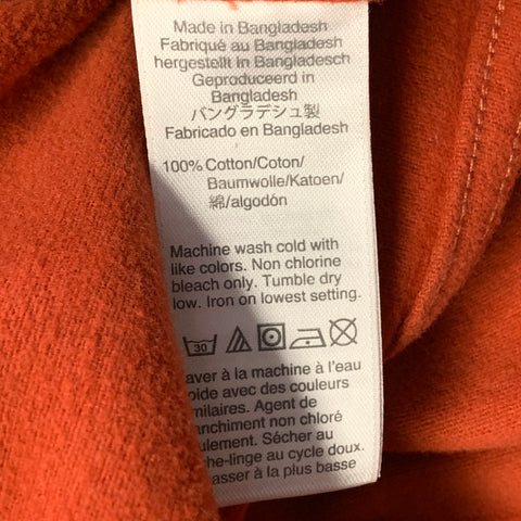 J.CREW Size L Orange Rust Cotton Two Pockets Classic Long Sleeve Shirt