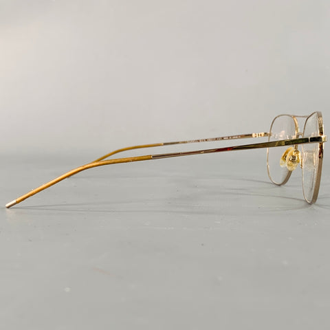 GOTTI Gold Metal Aviator Eyewear Frames