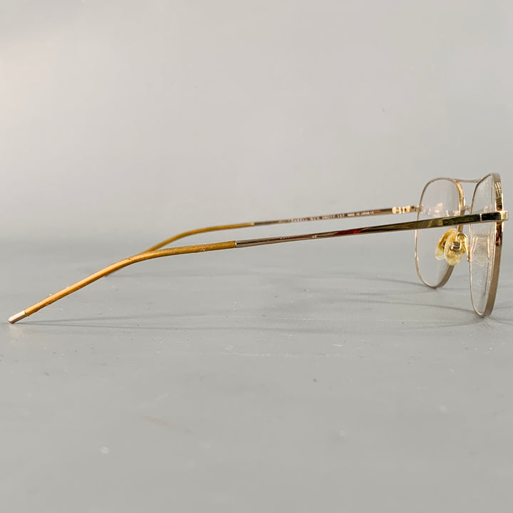 GOTTI Gold Metal Aviator Eyewear Frames
