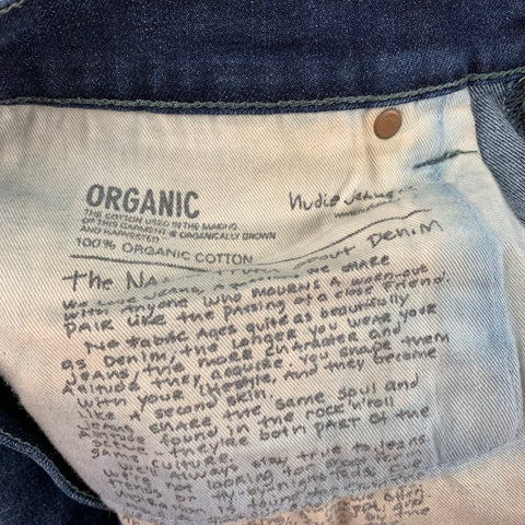 NUDIE JEANS Taille 34 Jean skinny en coton bleu